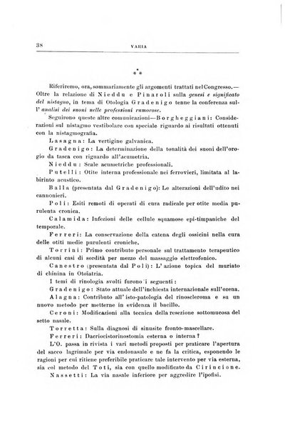 Archivii italiani di laringologia periodico trimestrale