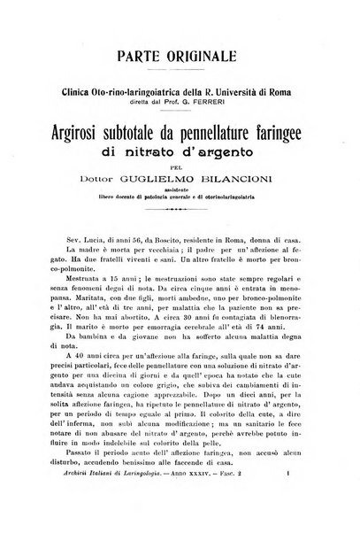 Archivii italiani di laringologia periodico trimestrale