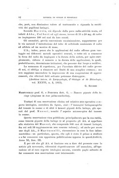 Archivii italiani di laringologia periodico trimestrale