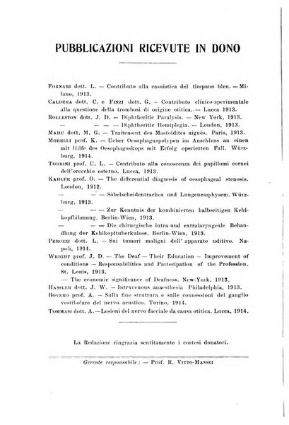 Archivii italiani di laringologia periodico trimestrale