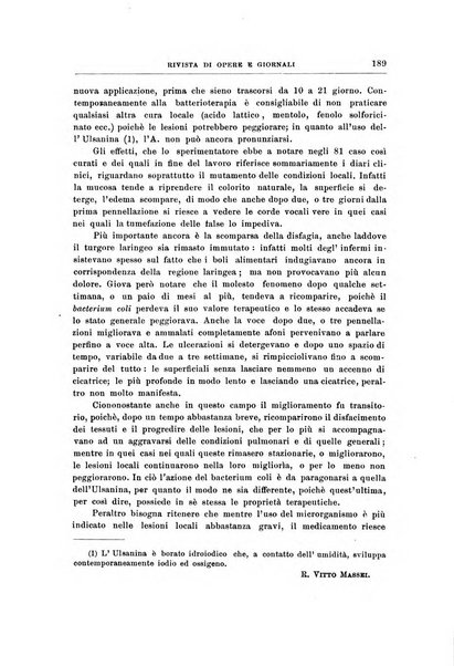 Archivii italiani di laringologia periodico trimestrale