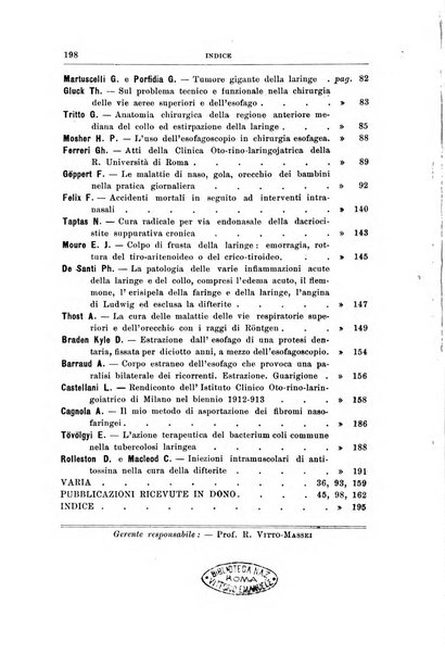 Archivii italiani di laringologia periodico trimestrale