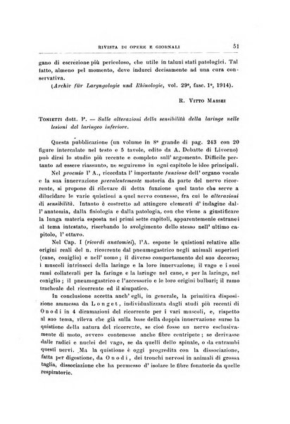 Archivii italiani di laringologia periodico trimestrale