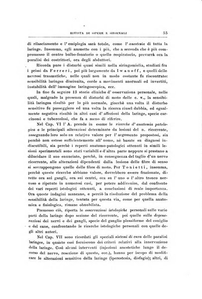 Archivii italiani di laringologia periodico trimestrale