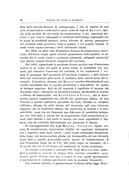 Archivii italiani di laringologia periodico trimestrale