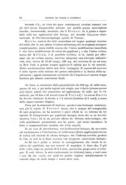 Archivii italiani di laringologia periodico trimestrale