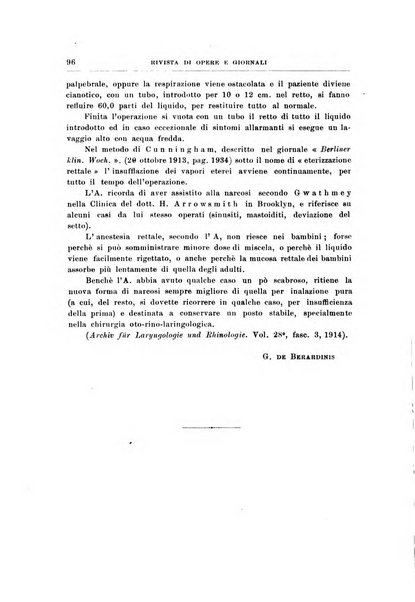 Archivii italiani di laringologia periodico trimestrale