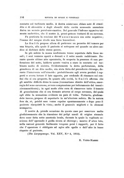 Archivii italiani di laringologia periodico trimestrale