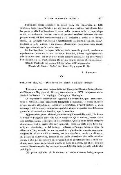 Archivii italiani di laringologia periodico trimestrale