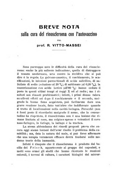 Archivii italiani di laringologia periodico trimestrale