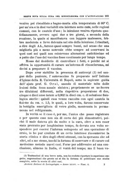 Archivii italiani di laringologia periodico trimestrale