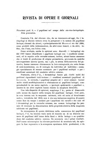 Archivii italiani di laringologia periodico trimestrale