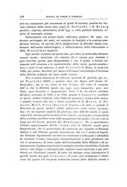 Archivii italiani di laringologia periodico trimestrale