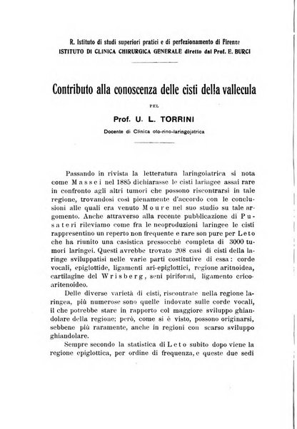 Archivii italiani di laringologia periodico trimestrale