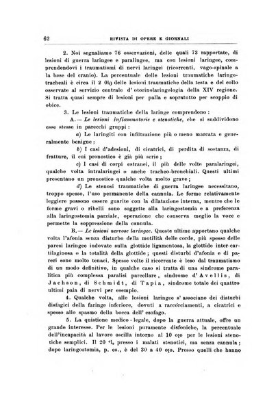 Archivii italiani di laringologia periodico trimestrale