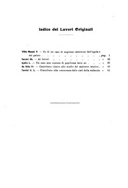 Archivii italiani di laringologia periodico trimestrale