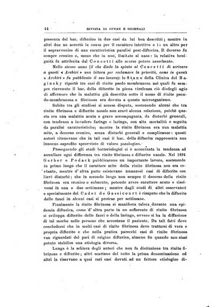 Archivii italiani di laringologia periodico trimestrale