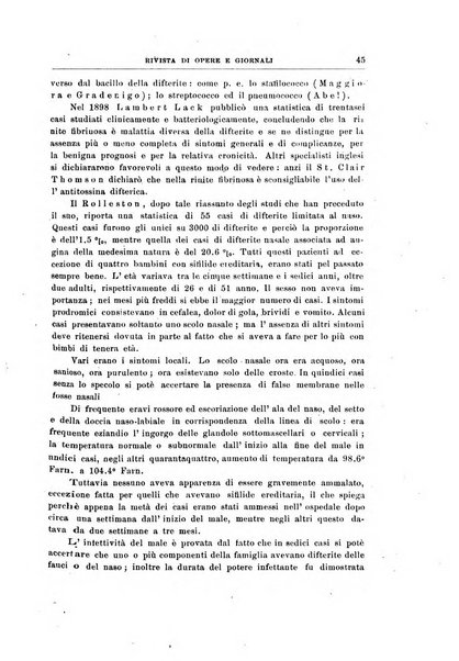 Archivii italiani di laringologia periodico trimestrale