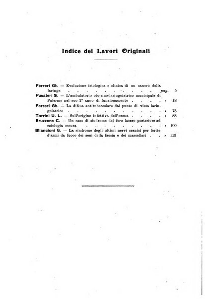 Archivii italiani di laringologia periodico trimestrale