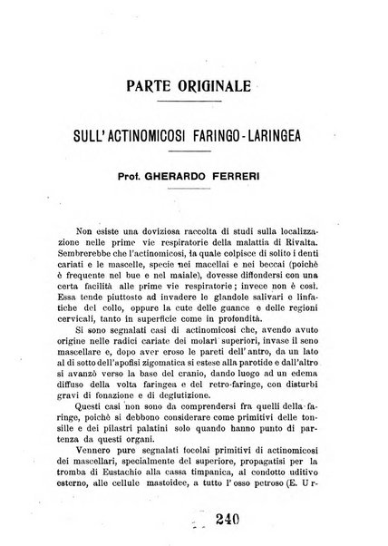 Archivii italiani di laringologia periodico trimestrale