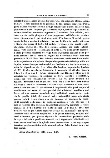 Archivii italiani di laringologia periodico trimestrale