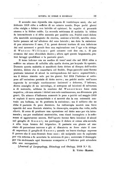 Archivii italiani di laringologia periodico trimestrale