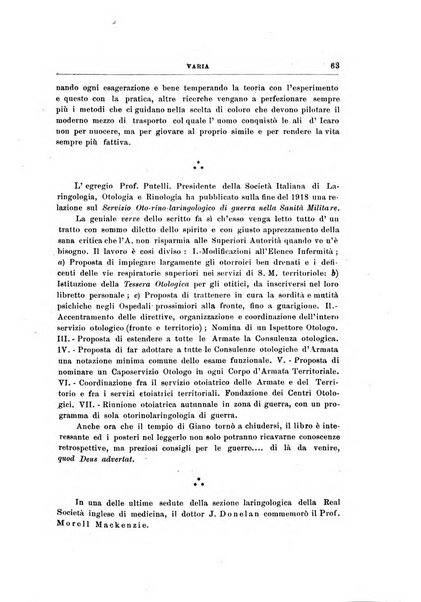 Archivii italiani di laringologia periodico trimestrale