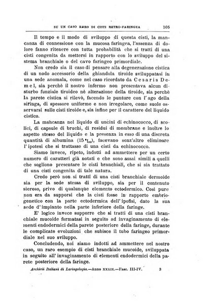 Archivii italiani di laringologia periodico trimestrale