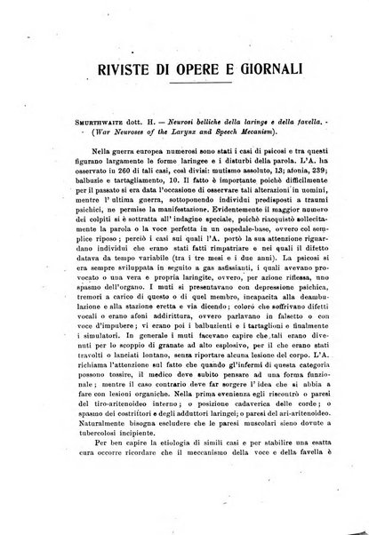 Archivii italiani di laringologia periodico trimestrale