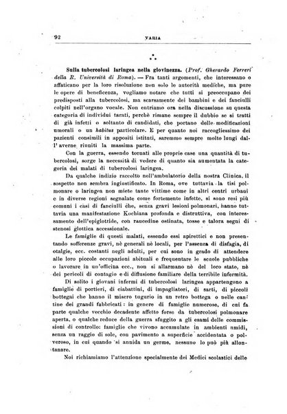 Archivii italiani di laringologia periodico trimestrale