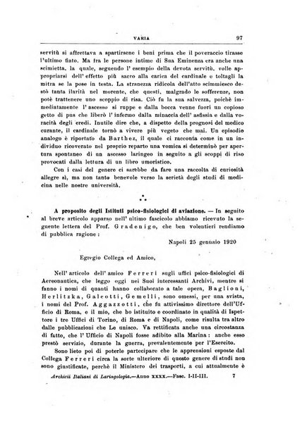 Archivii italiani di laringologia periodico trimestrale