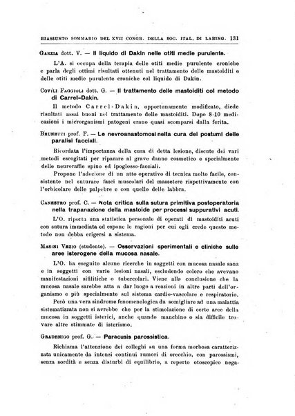 Archivii italiani di laringologia periodico trimestrale