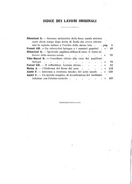 Archivii italiani di laringologia periodico trimestrale