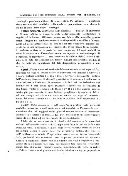 Archivii italiani di laringologia periodico trimestrale