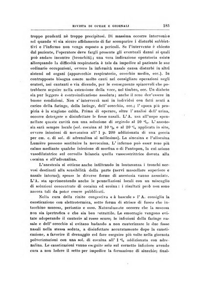 Archivii italiani di laringologia periodico trimestrale