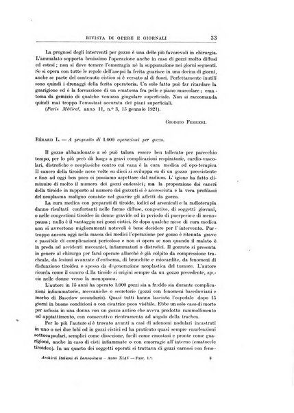 Archivii italiani di laringologia periodico trimestrale