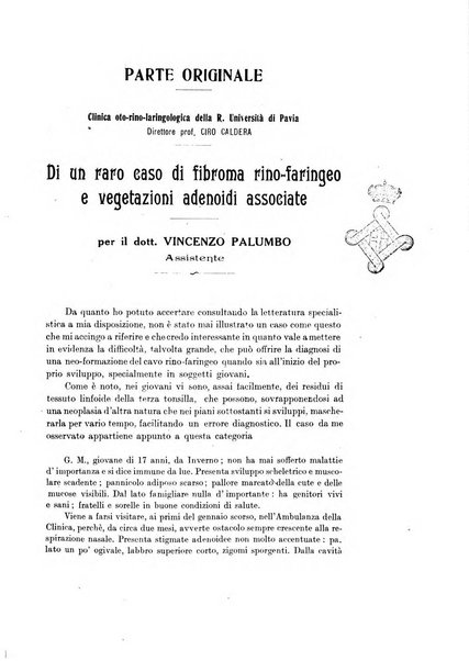 Archivii italiani di laringologia periodico trimestrale