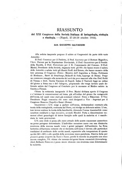 Archivii italiani di laringologia periodico trimestrale