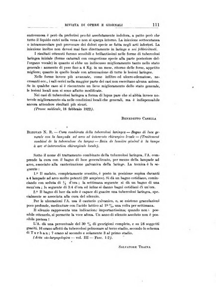 Archivii italiani di laringologia periodico trimestrale