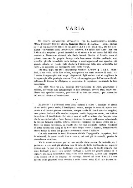 Archivii italiani di laringologia periodico trimestrale