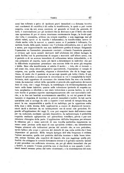 Archivii italiani di laringologia periodico trimestrale