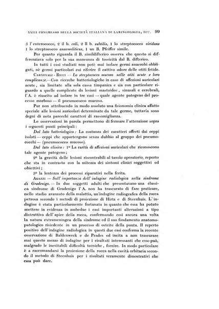 Archivii italiani di laringologia periodico trimestrale