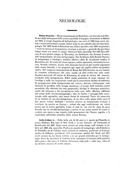 Archivii italiani di laringologia periodico trimestrale