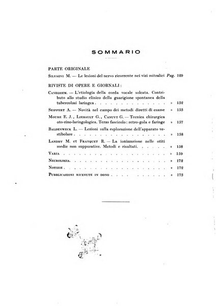 Archivii italiani di laringologia periodico trimestrale