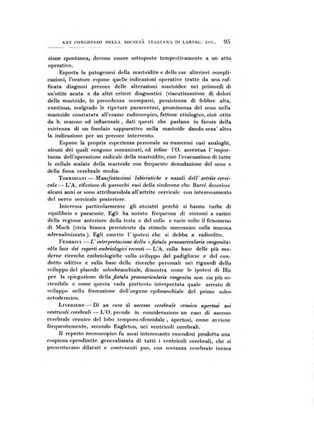 Archivii italiani di laringologia periodico trimestrale