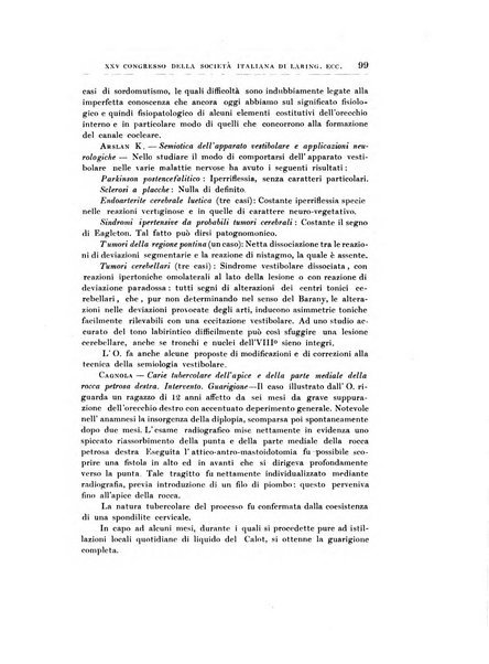 Archivii italiani di laringologia periodico trimestrale