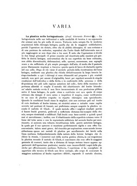 Archivii italiani di laringologia periodico trimestrale