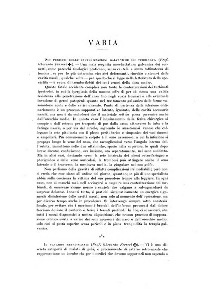 Archivii italiani di laringologia periodico trimestrale