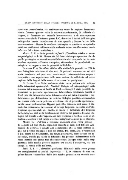 Archivii italiani di laringologia periodico trimestrale