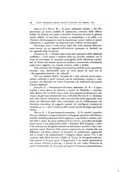 Archivii italiani di laringologia periodico trimestrale